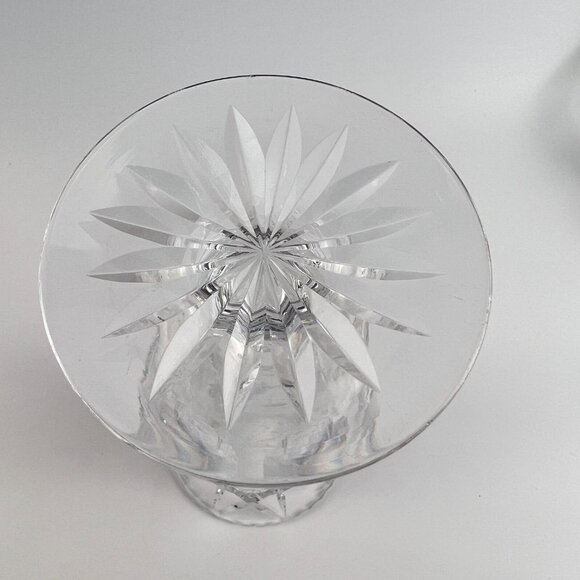 Stunning Antique T. G. Hawkes Cut Crystal Tall Trumpet Vase Signed Rare Pattern - Picture 11 of 14